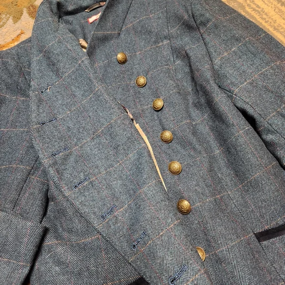 Joe Browns Teal Checkered Women's Blazer - Picture 14 of 15